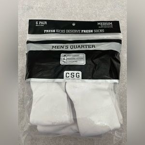 Champs Sports Quarter Socks Size M Men’s Shoe Size 6-8 Women’s Shoe Size…